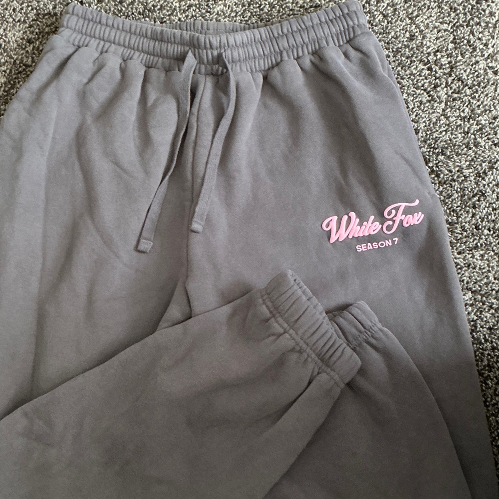 White Fox Gray Sweatpants